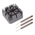 Calcinations tape holding block with pen