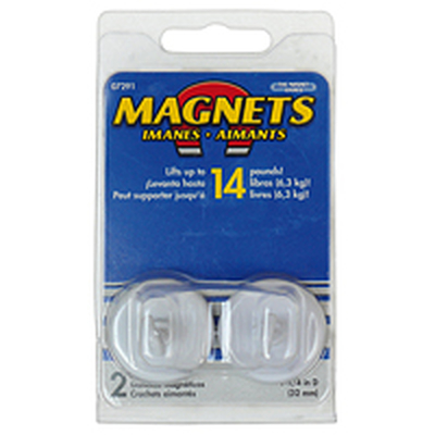 Starker runder Magnet mit Haken Ø32mm  (2er Pack)