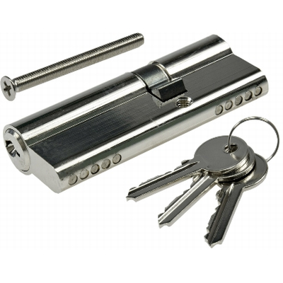  Locking cylinder 80mm (50 + 30mm) profile cylinder, 3 beard keys