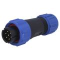 Stecker 7 polig 125V  5A IP68 - SP1310/P7IN