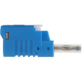 Safety laboratory plug 4mm blue
