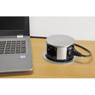 Desk built-in sockets terminal 4 x protective covers