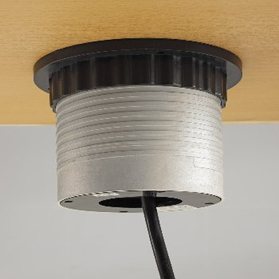 Desk built-in sockets terminal 4 x protective covers