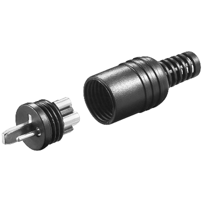 Lautsprecherstecker  mit Schraubanschluss und Knickschutz -  LS9S
