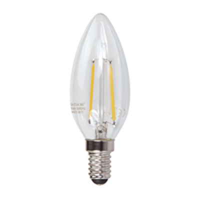 LED Filament candle lamp 2W warm white 2700K - C35