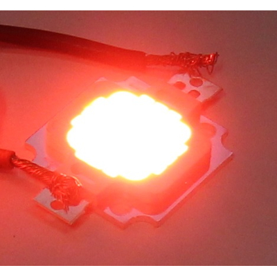 COB Hochleistungs LED  10W Rot 620-625nm 9-11VDC