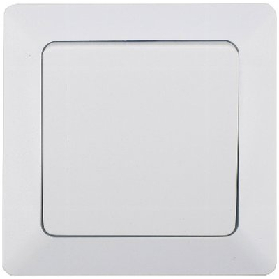 Cross switch incl. frame white matt