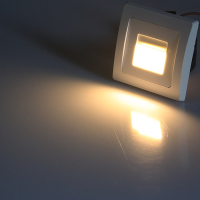 LED recessed luminaire  1,4W warm white matt white