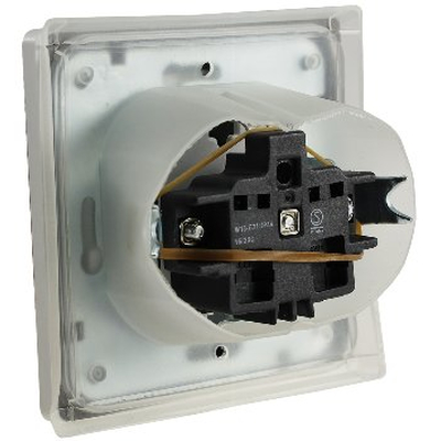   Protective contact socket incl. frame IP44 white matt