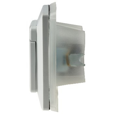 Protective contact socket incl. frame IP44 white matt