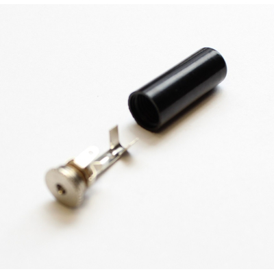 2,5mm Klinkenkupplung mono schwarz