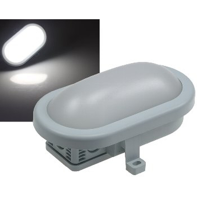 LED oval lamp 10W with HF sensor white 6500K IP54