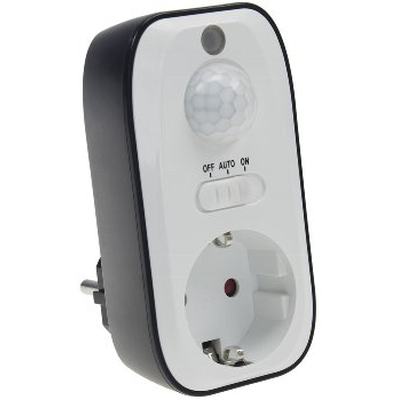 Zwischenstecker mit 100� PIR Bewegungsmelder 8m...