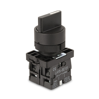 Rotary switch 22mm on-off-on 400V 10A