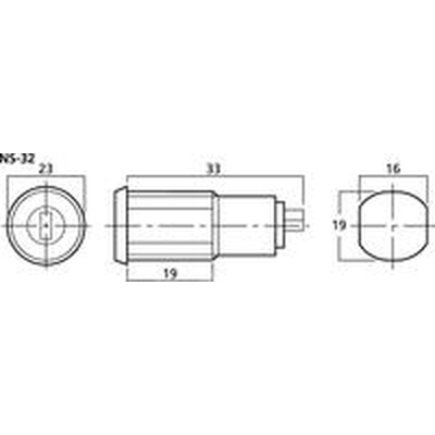 Key switch 1 x (on) NS-32