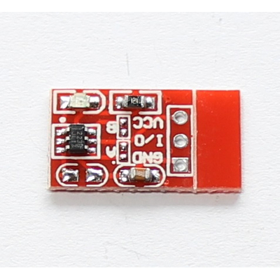 Capacitive switch adjustable off/on or off/on
