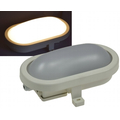 LED Oval damp-proof light  6W warm white 3000K IP44 -...