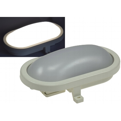 LED Oval damp-proof light 12,7W neutral white 4200K IP44...