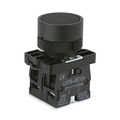 Push button flush black 1 x (on) + 1 x (off)