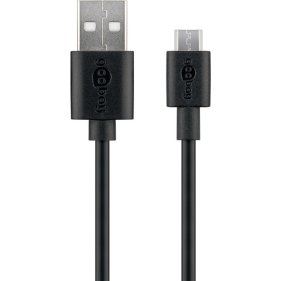 Micro-USB Fast Charging and Sync Cable 1m black