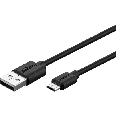 Micro-USB Fast Charging and Sync Cable 1m black