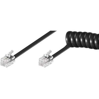  Handset cable CCA  5,0m black