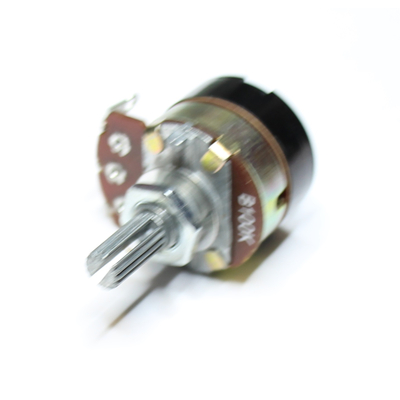 Potentiometer axial mono  100K lin mit Schalter 1 x ein