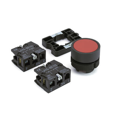 Push button flush red 1 x (on) + 1 x (off)