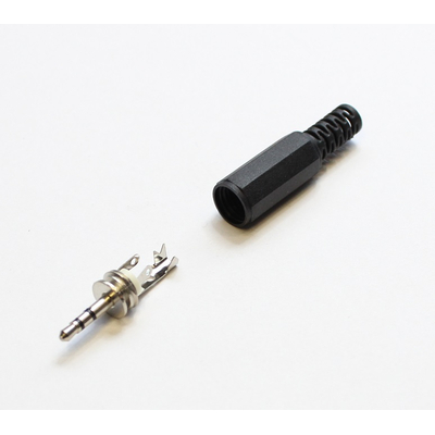 Klinkenstecker 2,5mm stereo mit Knickschutz