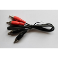 Cinch Verbindungskabel Stecker / Stecker  0,5 m
