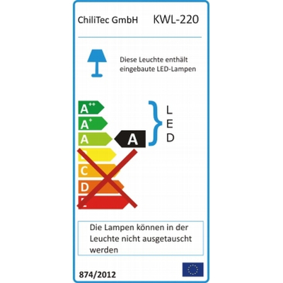 LED Wandleuchte 6W warmwei� eckig IP65  - KWL-220