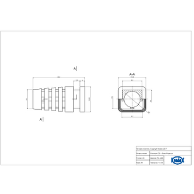 Enclosures with Euro plug  55x 82x64mm black