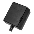 Enclosures with Euro plug  55x 82x64mm black