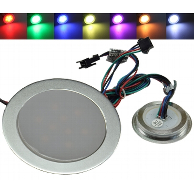 LED Einbauleuchte 0,5W RGB  IP67 - EBL Slim rund