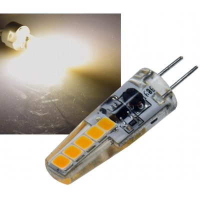 LED Stiftsockellampe 2 Watt warmwei 3000K  - Silikon W2