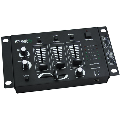 2-channel DJ mixer - IBIZA DJ 22b B-stock with signs of wear