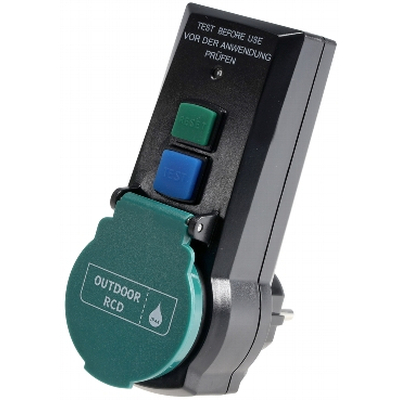 Residual current protection adapter (RCD) Protective...