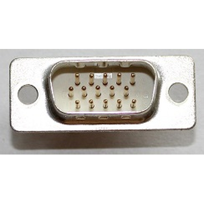 D SUB connector male 15 pin HD