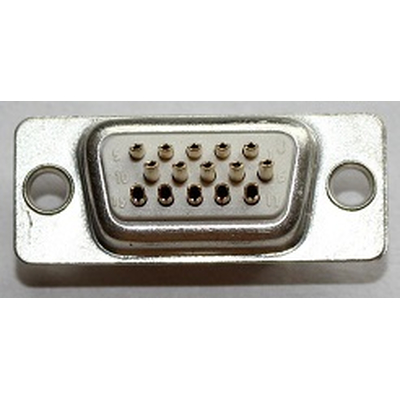         D SUB connector male 15 pin HD