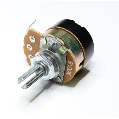 Potentiometer axial mono 500K lin with switch 1 x on