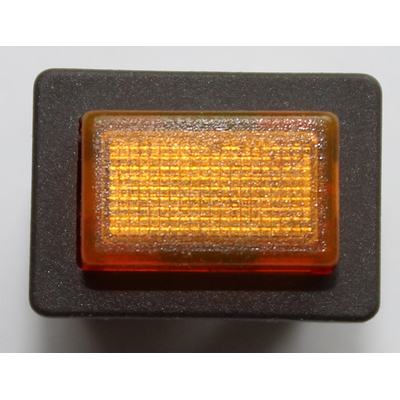 Pressure switch off/on with indicator light  250V 10A yellow