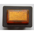 Druckschalter aus/ein mit Kontrollampe 250V 10A gelb