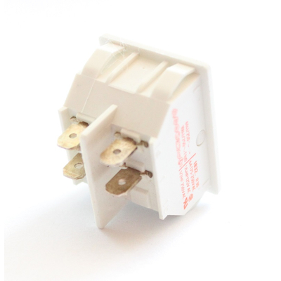 Rocker switch 2 x off/on white 30.4 x 22.2mm