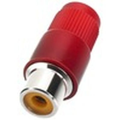 RCA coupling plastic red