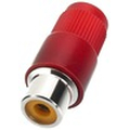 RCA coupling plastic red