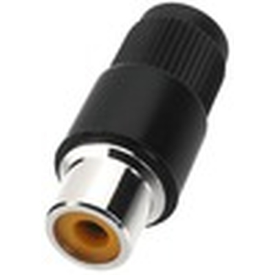 RCA coupling plastic black