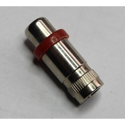 Cinchkupplung metallgehäuse rot