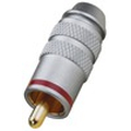 High end RCA plug with high quality PTFE insulation red -...