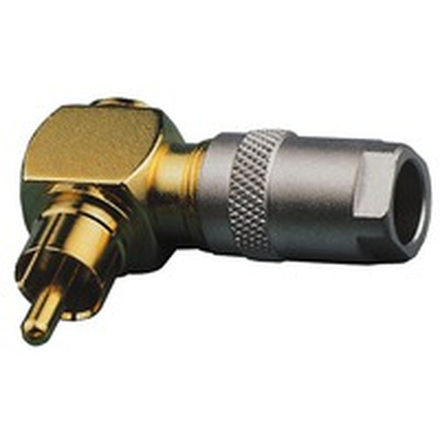 High-End-Cinchstecker 90� abgewinkelt - T-714G