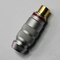 High-End-CinchKupplung mit hochwertige PTFE-Isolation rot